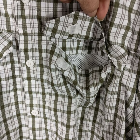 Columbia Silver Ridge Lite Shirt XXL Green Vented UV Hiking Outdoor Fishing - Picture 2 of 10